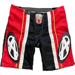Answer racing edge motocross red and black dirt bike shorts